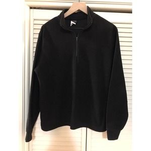 Vintage Early Winters Fleece Jacket Women’s Size Medium Black 3/4 Zip